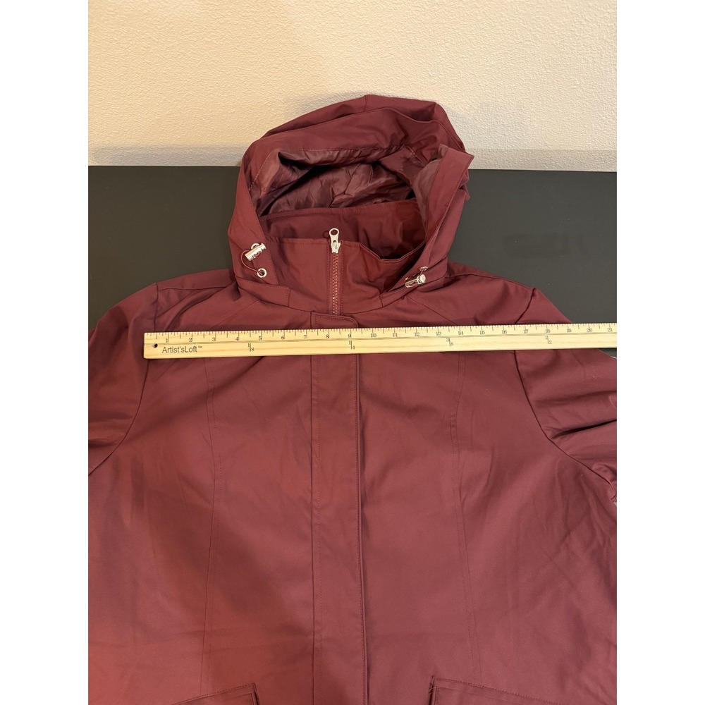 Lands' End Women's 3-in-1 Systems Jacket Outer Shell Only -‎ Maroon, Size XL - Picture 8 of 15